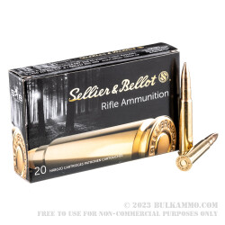 20 Rounds of .303 British Ammo by Sellier & Bellot - 180gr FMJ