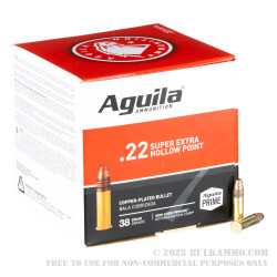2000 Rounds of .22 LR Ammo by Aguila - 38gr CPHP