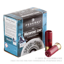 25 Rounds of 12ga Ammo by Federal Speed-Shok Waterfowl - 2-3/4" 1 1/8 ounce #4 shot