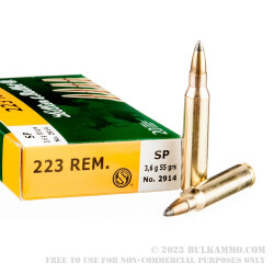 20 Rounds of .223 Ammo by Sellier & Bellot - 55gr SP