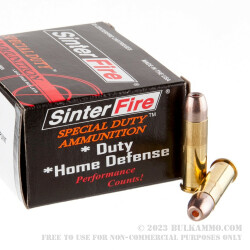 20 Rounds of .38 Spl Ammo by SinterFire Special Duty - 110gr Frangible HP