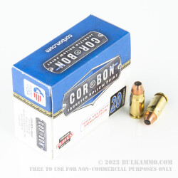 20 Rounds of .357 SIG Ammo by Corbon - 125gr JHP