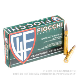 20 Rounds of 30-06 Springfield Ammo by Fiocchi - 150gr SST