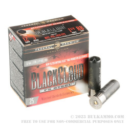 25 Rounds of 12ga Ammo by Federal Black Cloud FS - 1 1/4 ounce BB Steel
