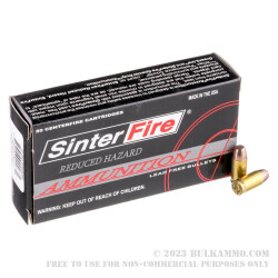 50 Rounds of .380 ACP Ammo by SinterFire RHA - 75gr Frangible
