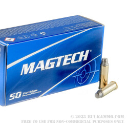 50 Rounds of .38 Spl Ammo by Magtech - 158gr Lead Semi-Wadcutter