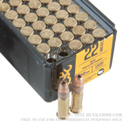 100 Rounds of .22 LR Ammo by Browning Performance Rimfire - 40gr HP