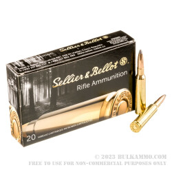 20 Rounds of 6.5x55mm SE Ammo by Sellier & Bellot - 131gr SP