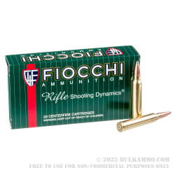 20 Rounds of .300 Win Mag Ammo by Fiocchi - 150gr SPBT