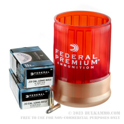 100 Rounds of .22 LR Ammo with a Can Cooler by Federal - 40gr LRN
