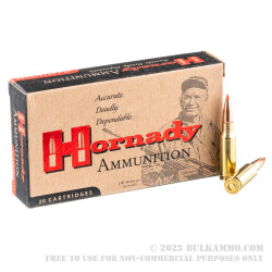 20 Rounds of 6.5mm Grendel  Ammo by Hornady - 123gr SST