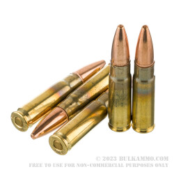20 Rounds of .300 AAC Blackout Ammo by Winchester USA - 125gr Open Tip