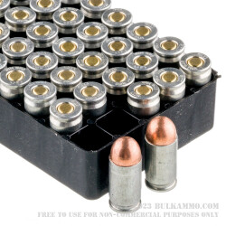 50 Rounds of 9x18mm Makarov Ammo by Silver Bear - 94gr FMJ