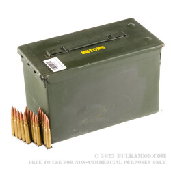 555 Rounds of 8mm Mauser Ammo in Ammo Can by Yugoslavian Military Surplus M49 - 198gr FMJ