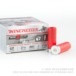 25 Rounds of 12ga Ammo by Winchester - 1 ounce #7 1/2 Shot