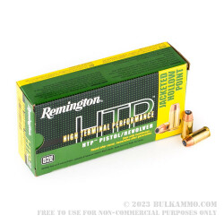 50 Rounds of .40 S&W Ammo by Remington HTP - 155gr JHP