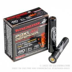 10 Rounds of .410 PDX1 Ammo by Winchester -  3 Defense Discs over 12 Plated Shot
