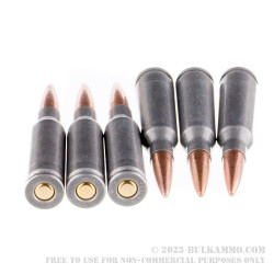30 Rounds of 5.45x39mm Ammo by Wolf - 60gr FMJ