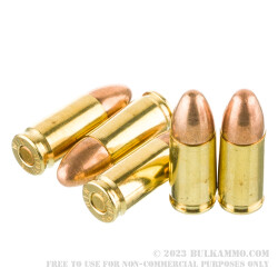 1000 Rounds of 9mm Ammo by Winchester USA Target Pack - 115gr FMJ