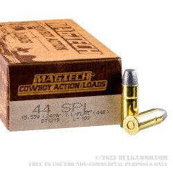 50 Rounds of .44 S&W Spl Ammo by Magtech - 240gr LFN
