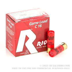 25 Rounds of 16ga Ammo by Rio Ammunition - 1 ounce #8 Shot