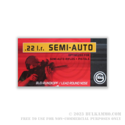 500 Rounds of .22 LR Ammo by GECO - 40gr LRN