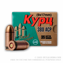 1680 Rounds of .380 ACP Ammo by LVE - 92gr FMJ
