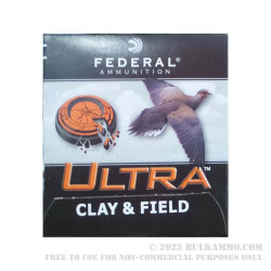 250 Rounds of 12ga Ammo by Federal Ultra Clay and Field - 2-3/4" 1 1/8 ounce #7 1/2 shot