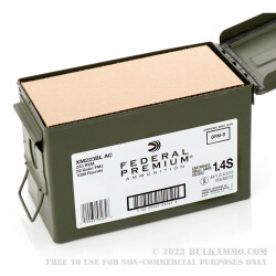 1000 Rounds of .223 Ammo by Federal - 55gr FMJ Packaged in Ammo Can