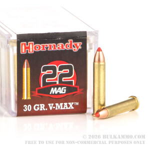 500  Rounds of .22 WMR Ammo by Hornady - 30gr V-Max review