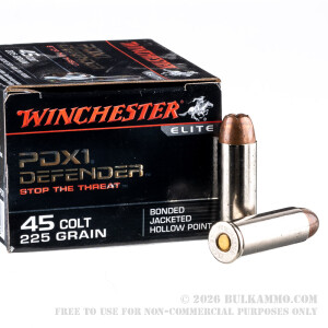 20 Rounds of .45 Long-Colt Ammo by Winchester - 225gr JHP review