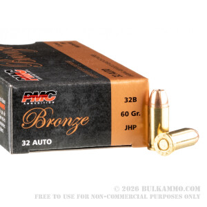 50 Rounds of .32 ACP Ammo by PMC - 60gr JHP review