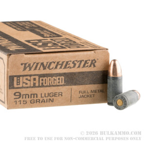 500 Rounds of 9mm Ammo by Winchester USA Forged - 115gr FMJ review