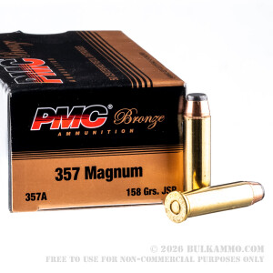 50 Rounds of .357 Mag Ammo by PMC - 158gr JSP review