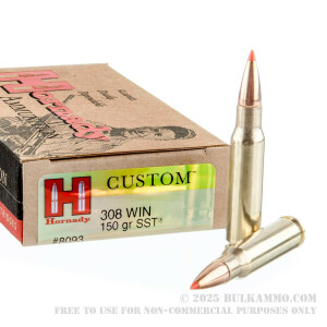 20 Rounds of .308 Win Ammo by Hornady - 150gr SST review