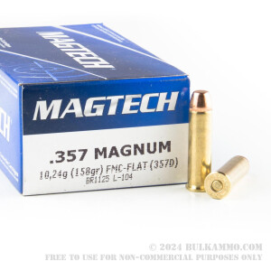 50 Rounds of .357 Mag Ammo by Magtech - 158gr FMJ FN review