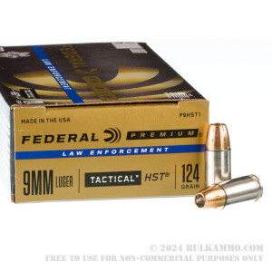 50 Rounds of 9mm Ammo by Federal - 124gr JHP HST LE review