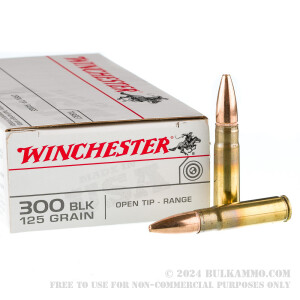 200 Rounds of .300 AAC Blackout Ammo by Winchester USA - 125gr Open Tip review