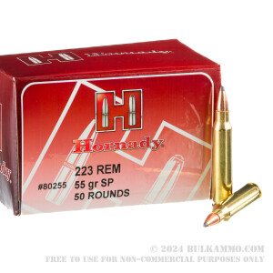 500  Rounds of .223 Ammo by Hornady - 55gr SP review