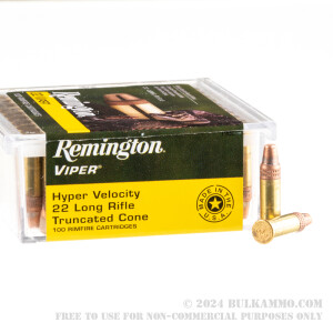 100 Rounds of .22 LR Ammo by Remington Viper - 36gr TC-SB review