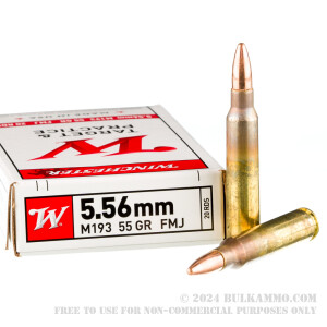 1000 Rounds of 5.56x45 Ammo by Winchester USA - 55gr FMJ M193 review