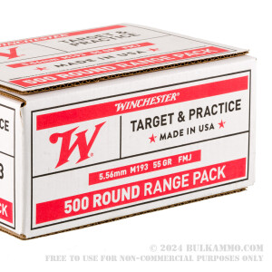 1000 Rounds of 5.56x45 Ammo by Winchester USA - 55gr FMJ review