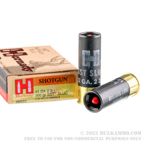5 Rounds of 12ga Ammo by Hornady - 300 grain SST Sabot Slug review