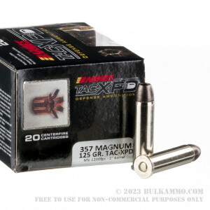 20 Rounds of .357 Mag Ammo by Barnes TAC-XPD - 125gr HP review