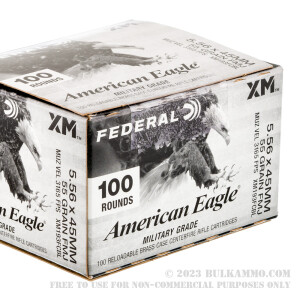 500 Rounds of 5.56x45 Ammo by Federal American Eagle - 55gr FMJ XM193 review