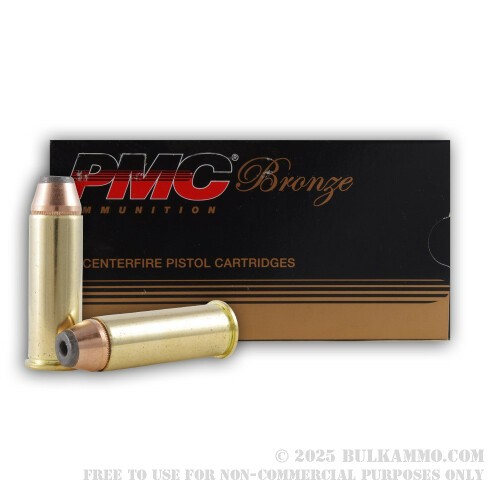 1000 Rounds of Bulk .44 Mag Ammo by PMC - 185gr JHP