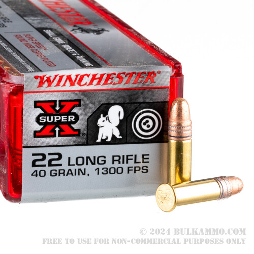 100 Rounds of Bulk .22 LR Ammo by Winchester - 40gr CPRN