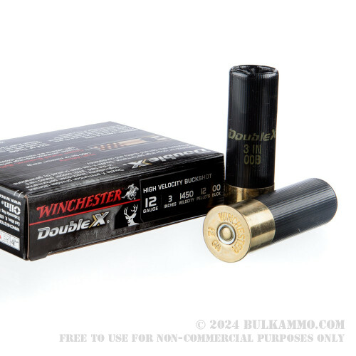 5 Rounds of Bulk 12ga Ammo by Winchester - 1 1/2 ounce 00 Buck