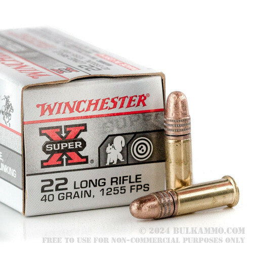 50 Rounds of Bulk .22 LR Ammo by Winchester - 40gr LRN