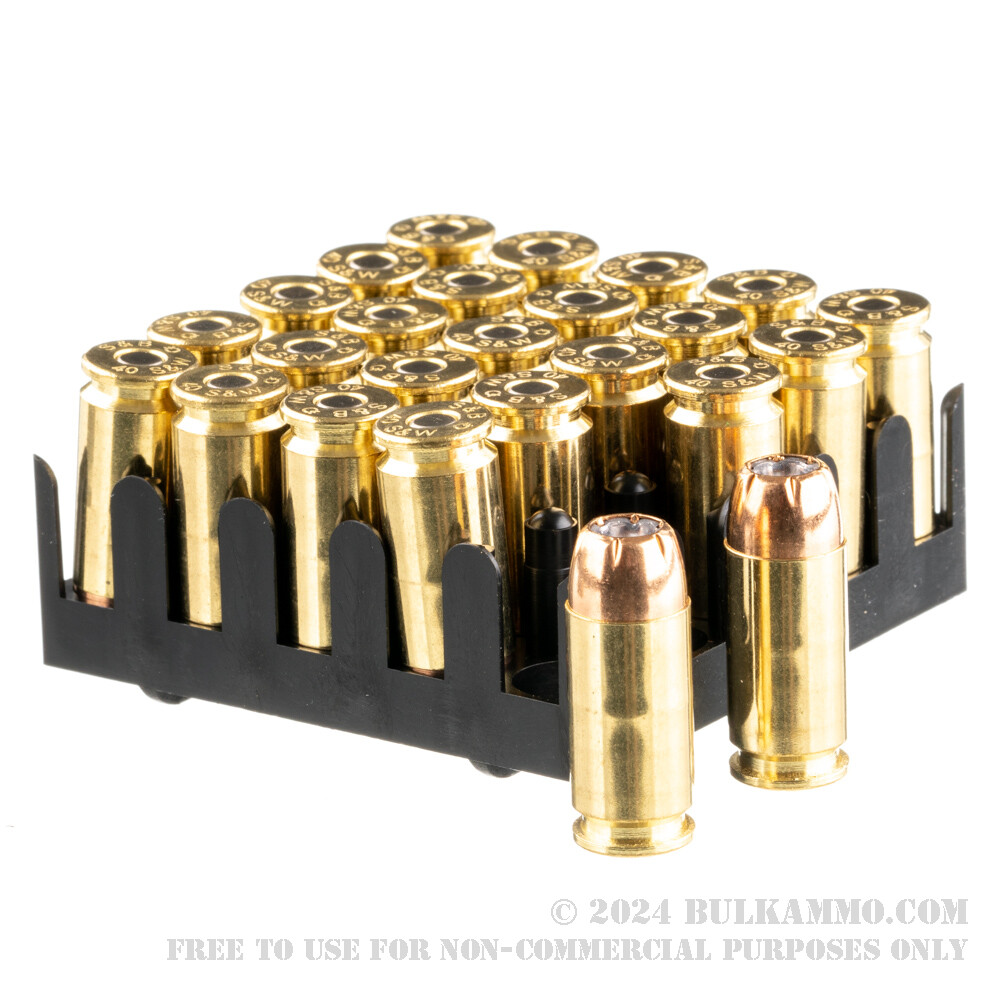1000 Rounds of Bulk 40 S&W Ammo by Sellier & Bellot - 180gr JHP